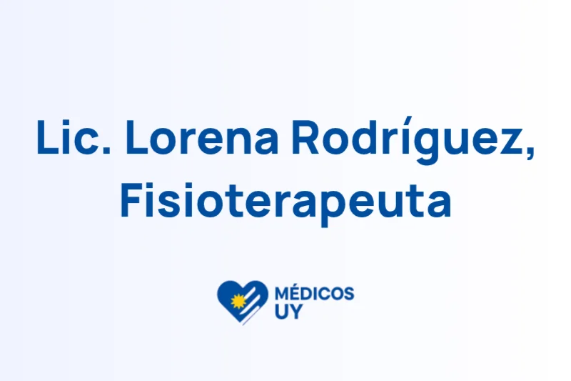 Lic. Lorena Rodríguez, Fisioterapeuta