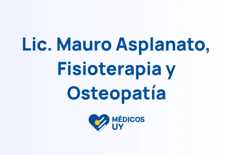 Lic. Mauro Asplanato, Fisioterapia y Osteopatía