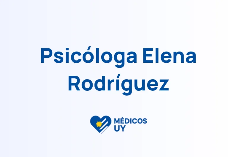 Psicóloga Elena Rodríguez