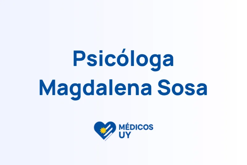 Psicóloga Magdalena Sosa